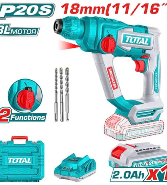 Máy khoan búa dùng pin 20V Total TRHLI20188