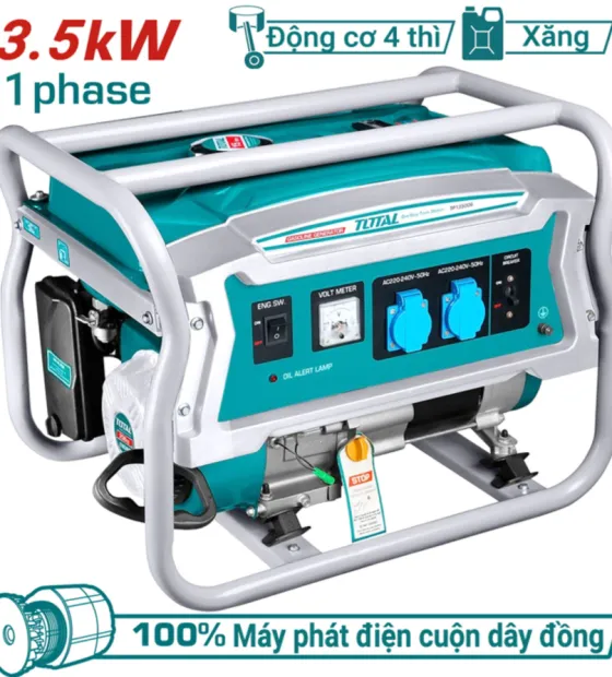 Máy phát điện dùng xăng 3.5/2.8KW TOTAL TP135006