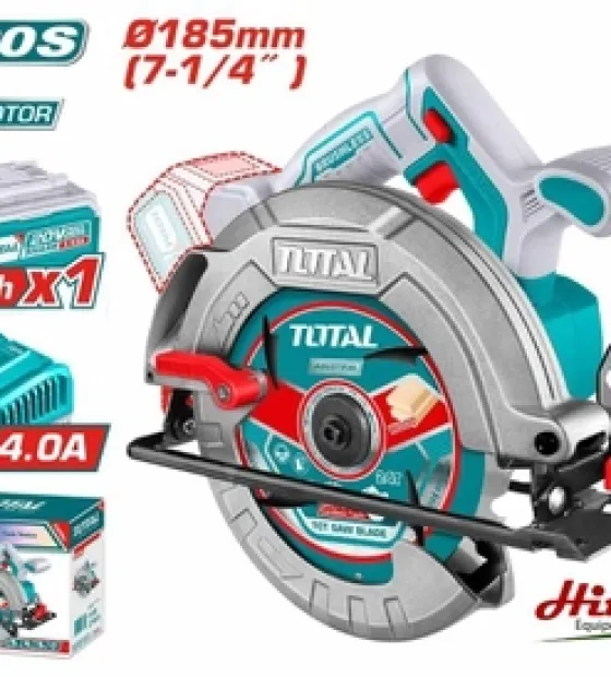 Máy Cưa đĩa Tròn Không Chổi Than Dùng Pin 20V 185mm Total TSLI18513