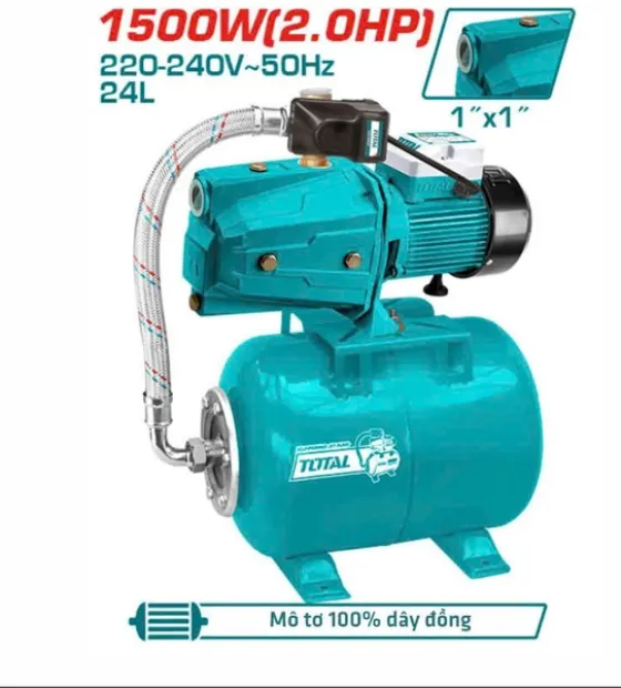 Máy Bơm Tăng Áp Chân Không 1500W Total TWP415006
