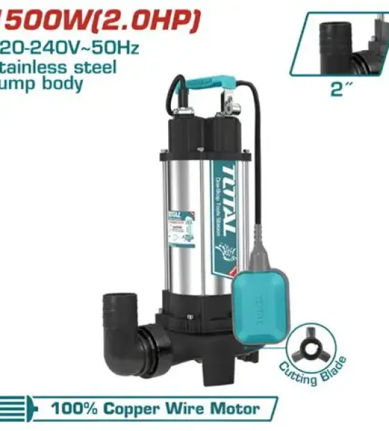 Máy Bơm Chìm Nước Thải 1500W Total TWP7150026