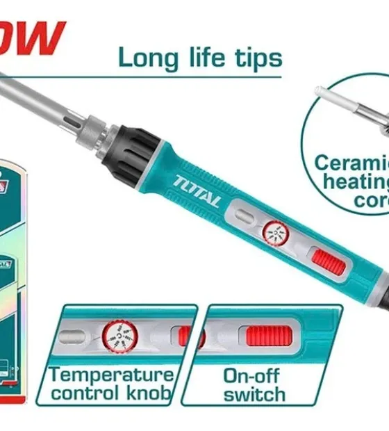 Mỏ Hàn Chì Chỉnh Nhiệt 70W Total TET01606