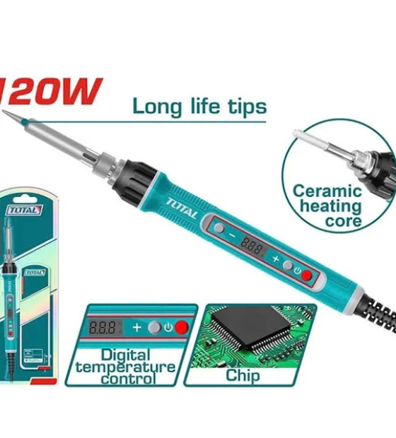 Mỏ Hàn Chì Chỉnh Nhiệt 120W Total TET01610