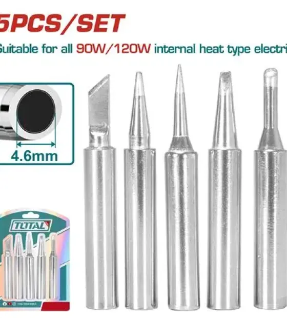 Bộ 5 đầu mỏ hàn Total TET065461