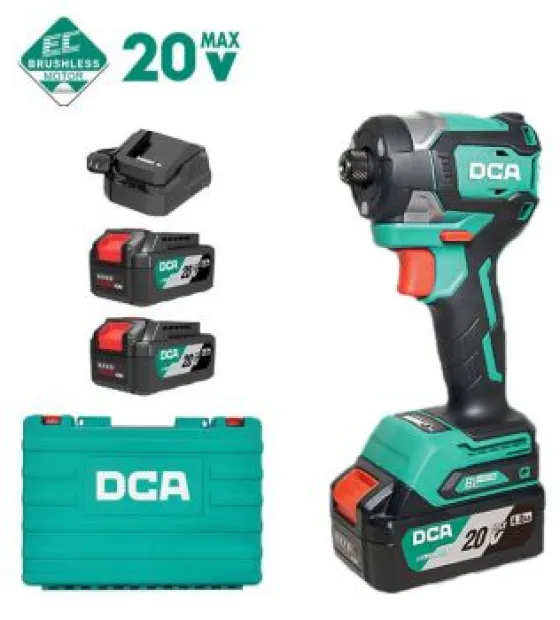 Bộ Máy Vặn Vít Dùng Pin 20V DCA ADPL208EM (2 Pin 4.0Ah & Sạc)