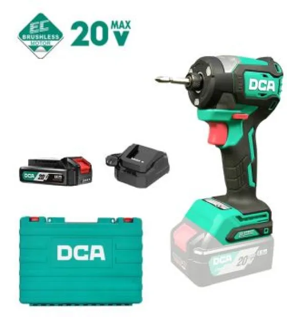 Bộ Máy Vặn Vít Dùng Pin 20V DCA ADPL208ADM (1 Pin 2.0Ah & Sạc)
