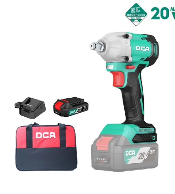 Máy siết bu lông dùng pin 20V DCA ADPB298DM (1 Pin 2.0 Ah & Sạc)