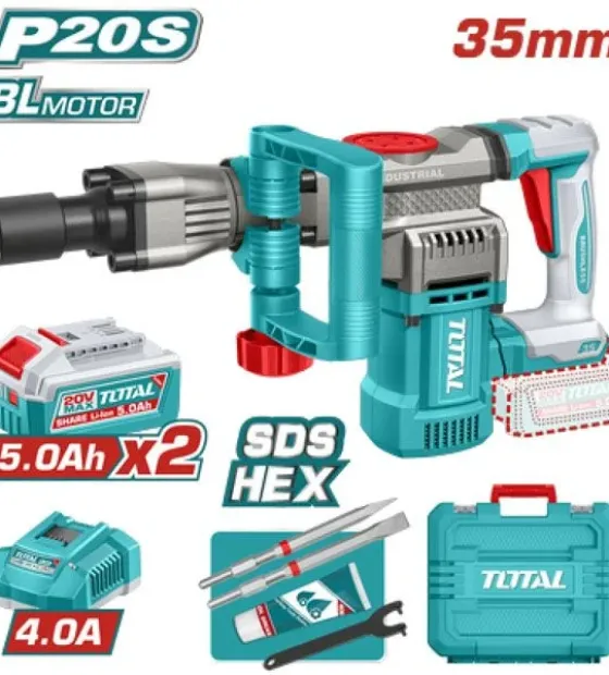 Máy Đục Bê Tông Dùng Pin 20V TOTAL TDBLI203582