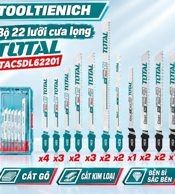 Bộ 22 lưỡi cưa lọng TOTAL TACSDL62201