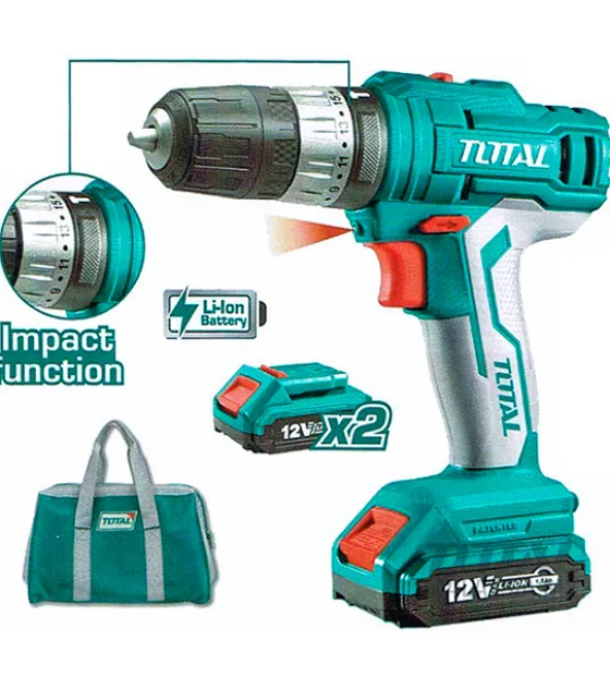 Máy khoan động lực dùng Pin 12V Total TIDLI1222