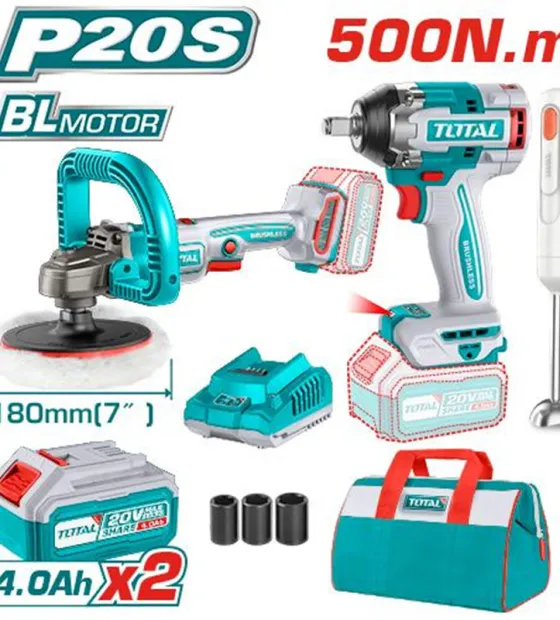 Combo Máy siết bu lông TIWLI2050 & Máy đánh bóng TAPLI2018 Tặng Máy xay Total TOSLI240686