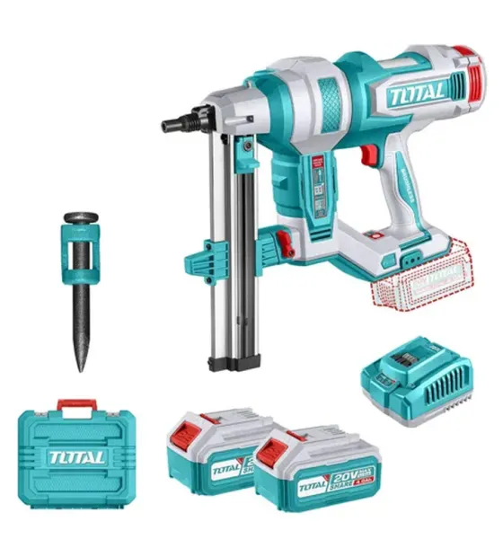 Máy bắn đinh bê tông dùng pin 20V Total TCNLI9008 (2 Pin 4.0Ah, 1 Sạc)