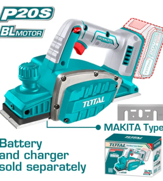 Máy bào gỗ dùng pin 20V Total TRLI20401 (Chưa Pin Sạc)