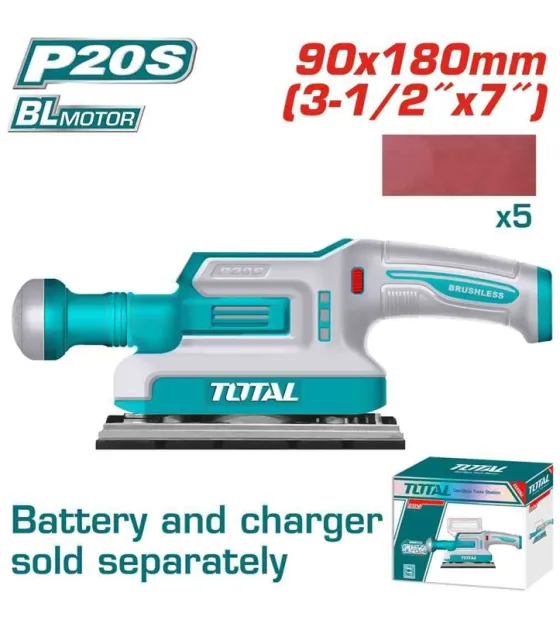 Máy chà nhám dùng pin 20V Total TFSLI2031 (Chưa Pin & Sạc)