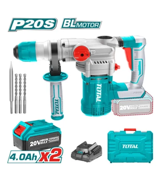 Máy khoan đục dùng pin 20V Total TRHLI202882