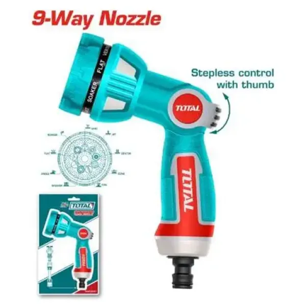 Đầu Phun Nước 9 Kiểu SUPER TOTAL THWSG6091