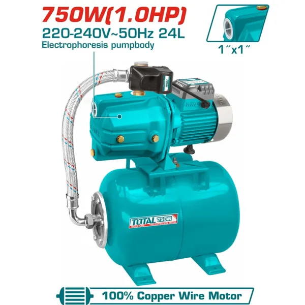 Máy Bơm Tăng Áp Chân Không Total TWP47506