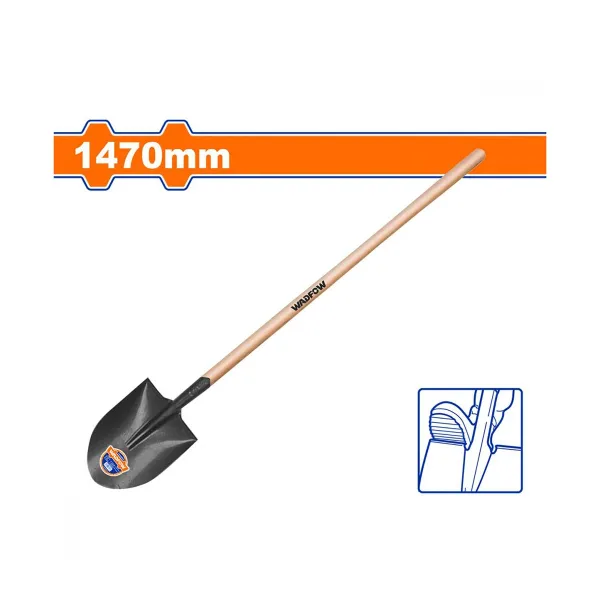 Xẻng Thép Cán Gỗ 1470mm WADFOW WSE2327