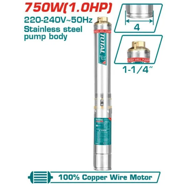 Máy bơm giếng sâu 82m Total TWP57501