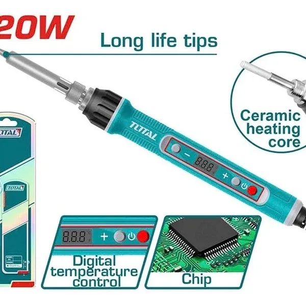 Mỏ Hàn Chì Chỉnh Nhiệt 120W Total TET01610
