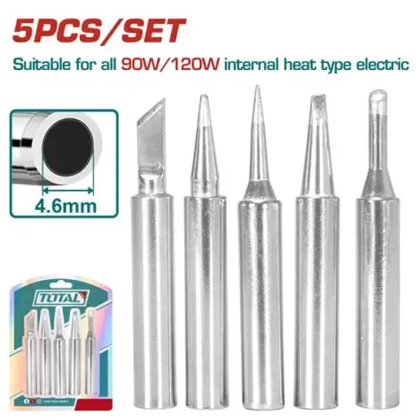 Bộ 5 đầu mỏ hàn Total TET065461