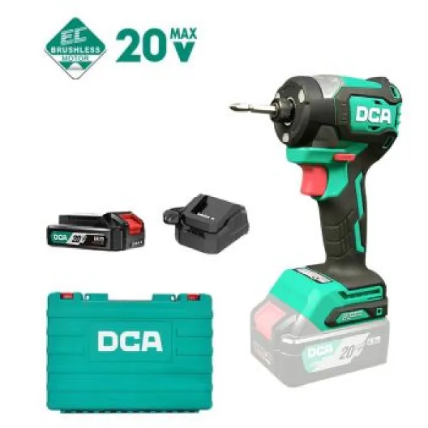 Bộ Máy Vặn Vít Dùng Pin 20V DCA ADPL208ADM (1 Pin 2.0Ah & Sạc)