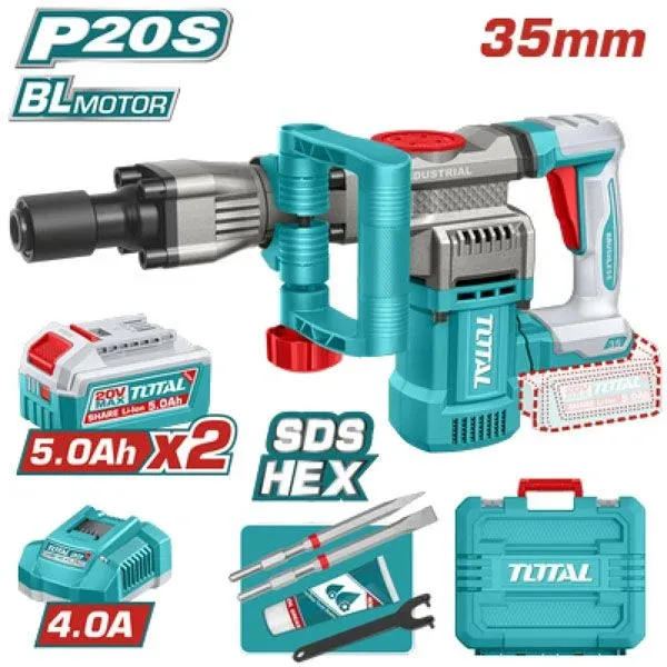 Máy Đục Bê Tông Dùng Pin 20V TOTAL TDBLI203582