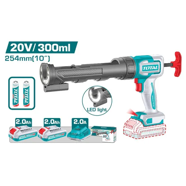 Máy Bắn Keo Pin 20V Total TCGLI20021